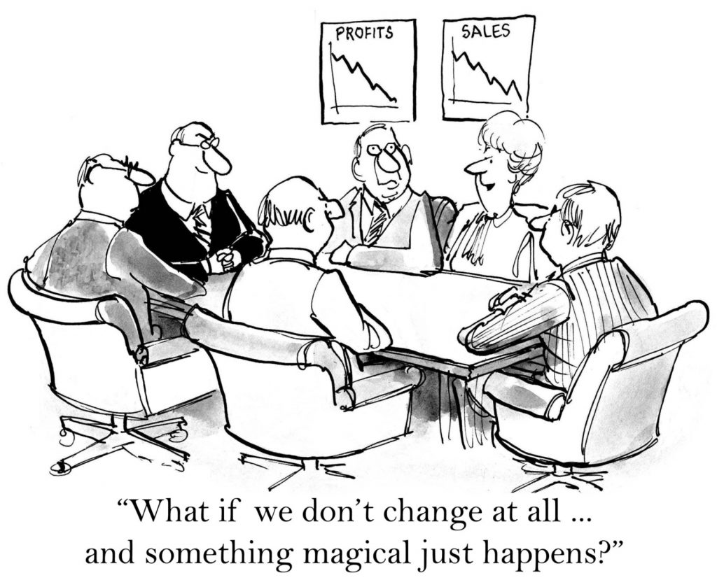 do nothing different and expect change cartoon